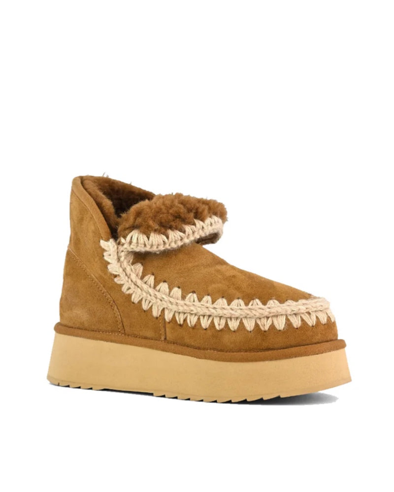Mini Eskimo Platform Boot Cognac