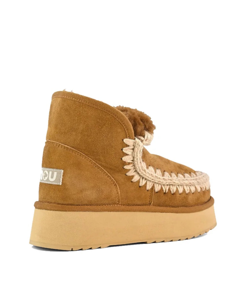 Mini Eskimo Platform Boot Cognac