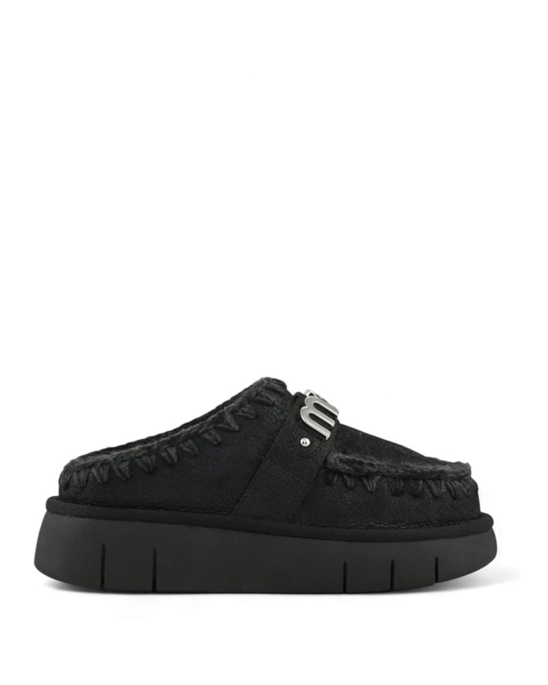 Bounce Clog Special Leather Cracked Black/Grey