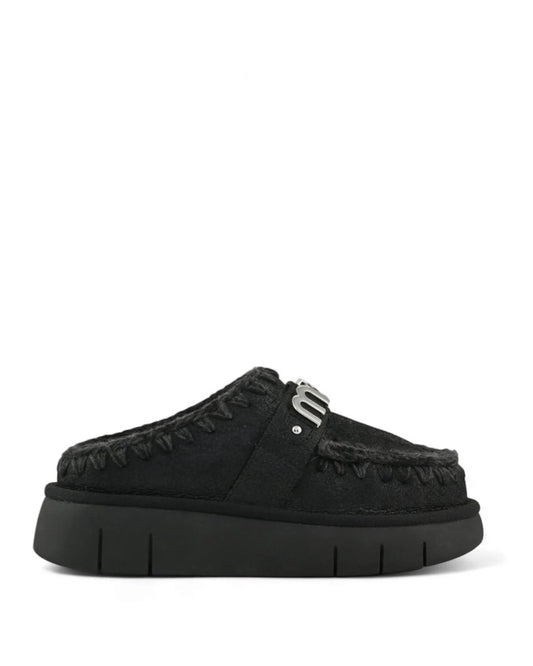 Bounce Clog Special Leather Cracked Black/Grey