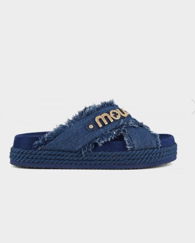 Women's Criss-cross rope sandal denim MU.SW451004K Denim