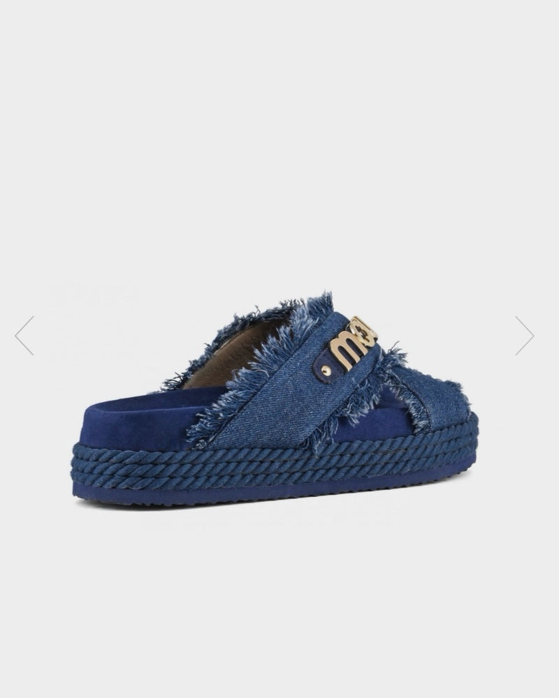 Women's Criss-cross rope sandal denim MU.SW451004K Denim