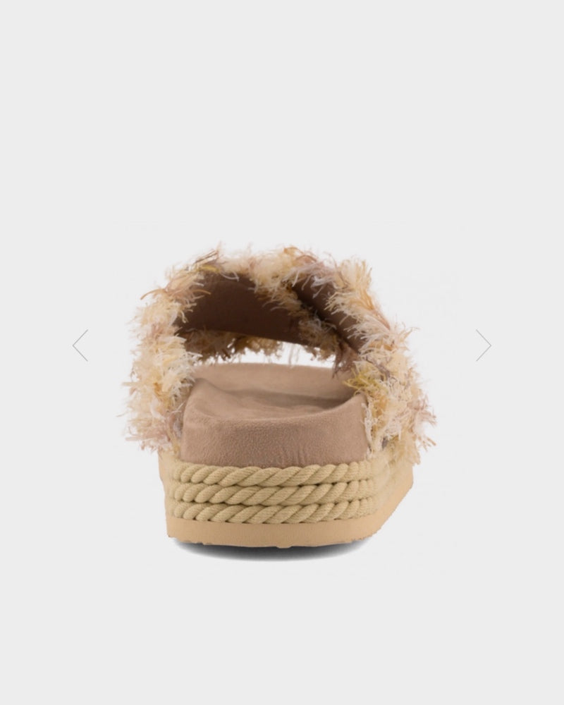 Women's Criss-cross rope sandal multicolor raffia MU.SW451011K Terra