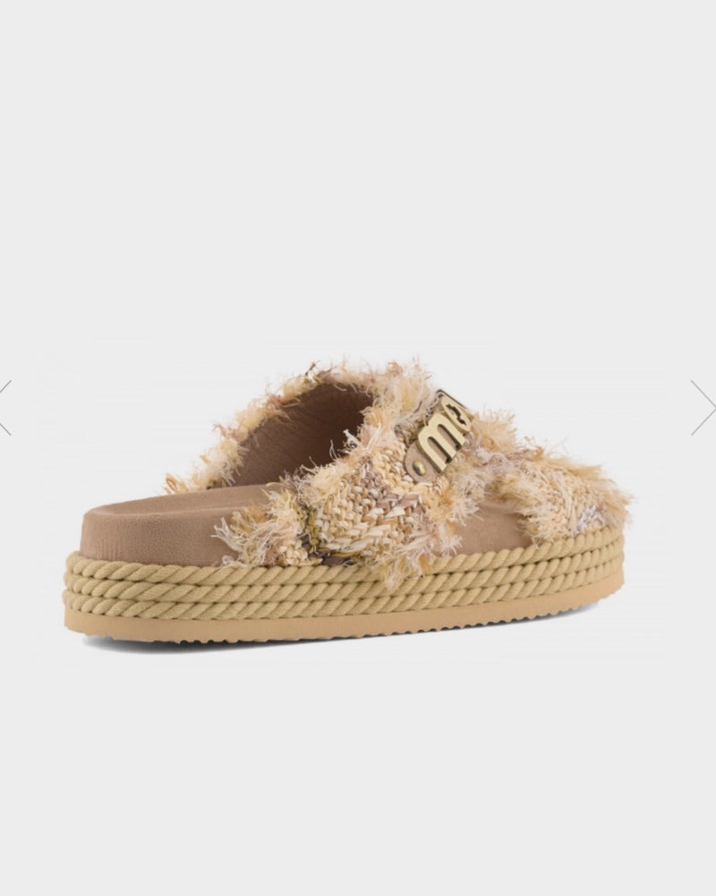 Women's Criss-cross rope sandal multicolor raffia MU.SW451011K Terra