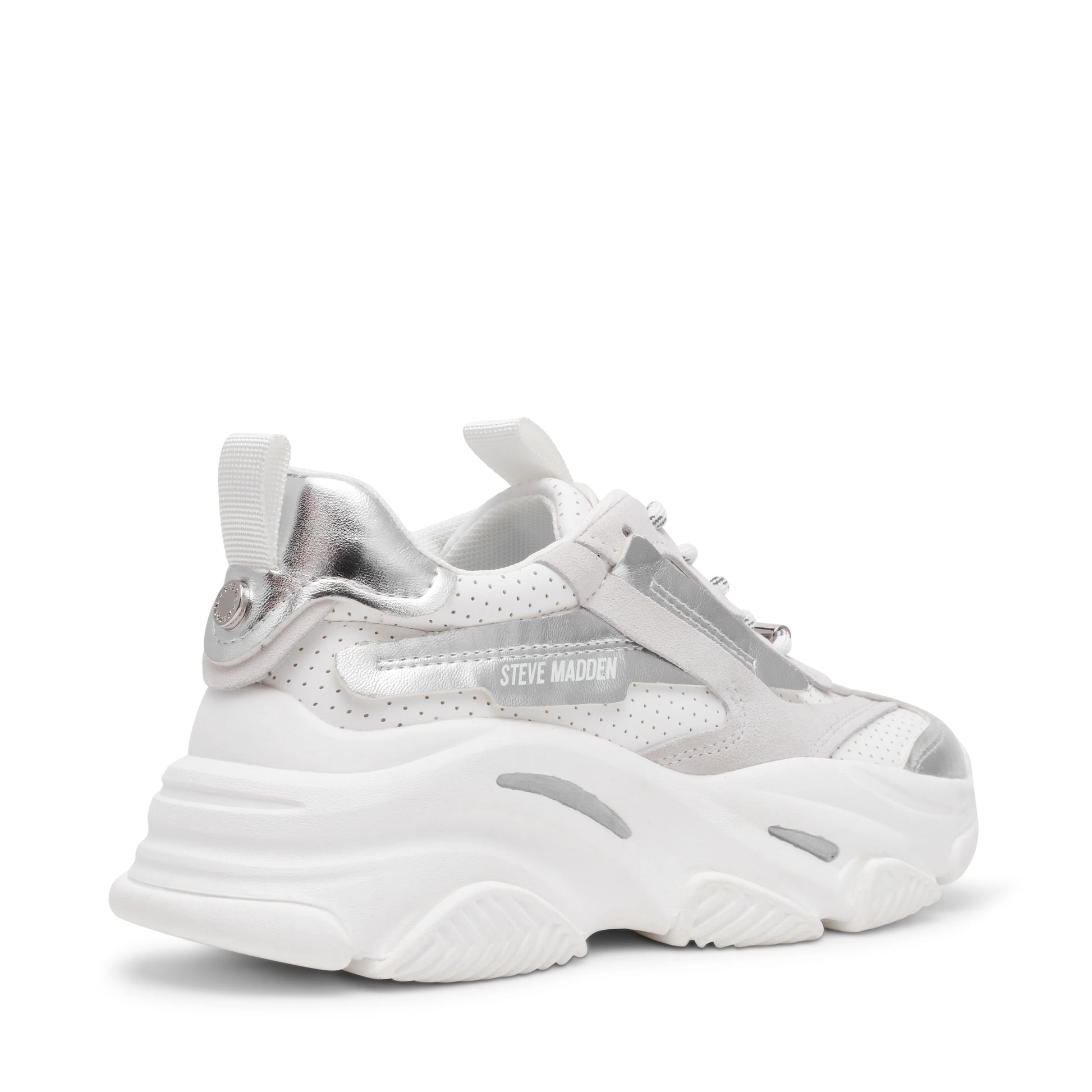 Sneaker Donna POSSES-PERF White/Silver