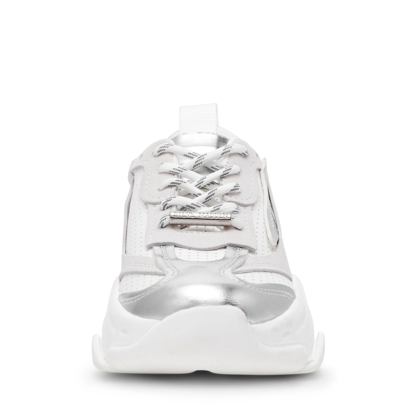 Sneaker Donna POSSES-PERF White/Silver