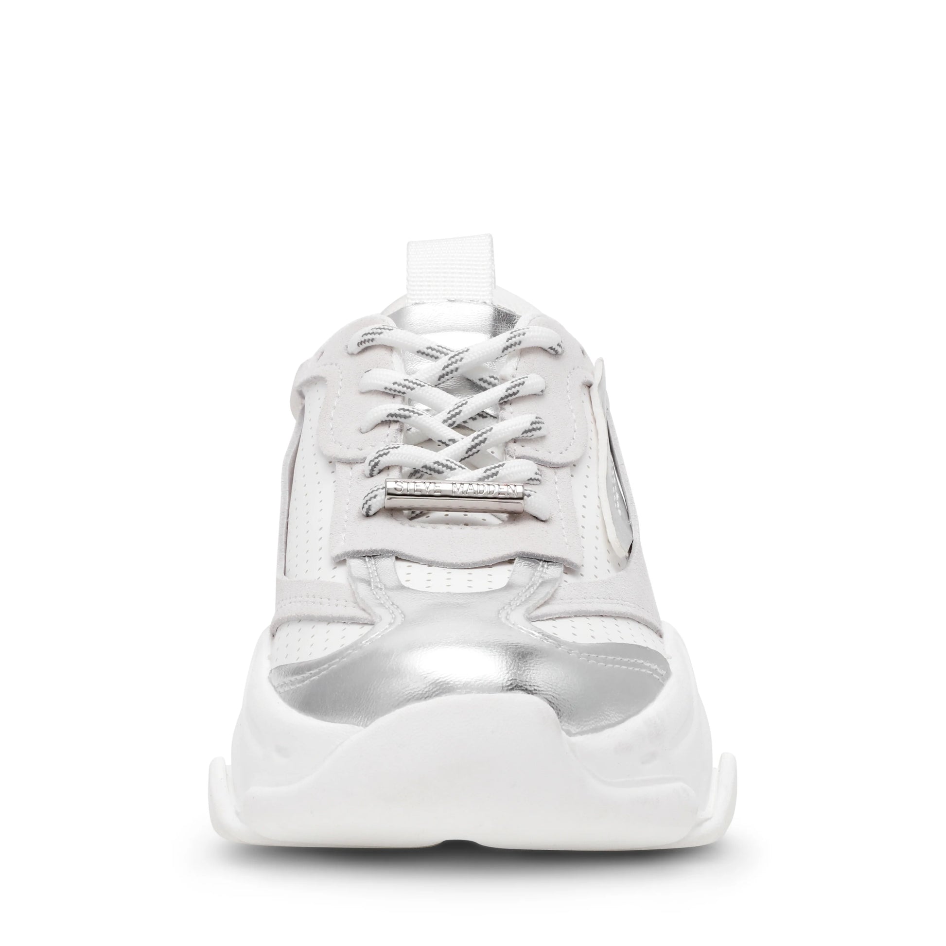 Sneaker Donna POSSES-PERF White/Silver