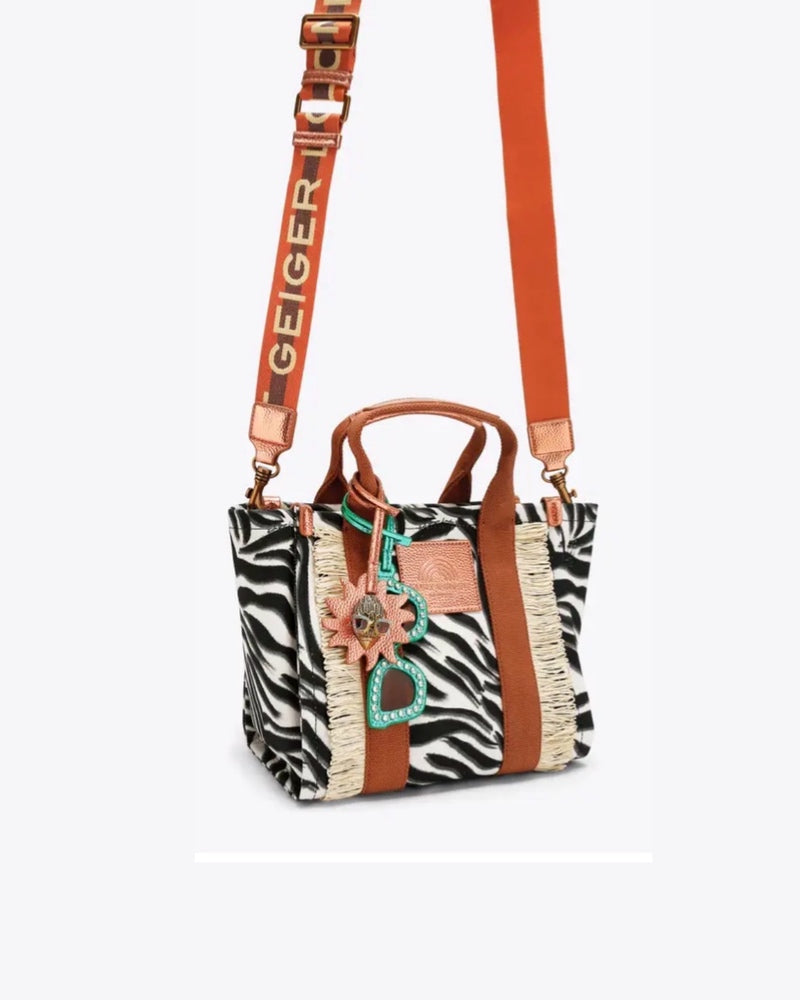 SOUTHBANK SM SHOPPER-BLK/WHITEFABRIC/ OTHER-387