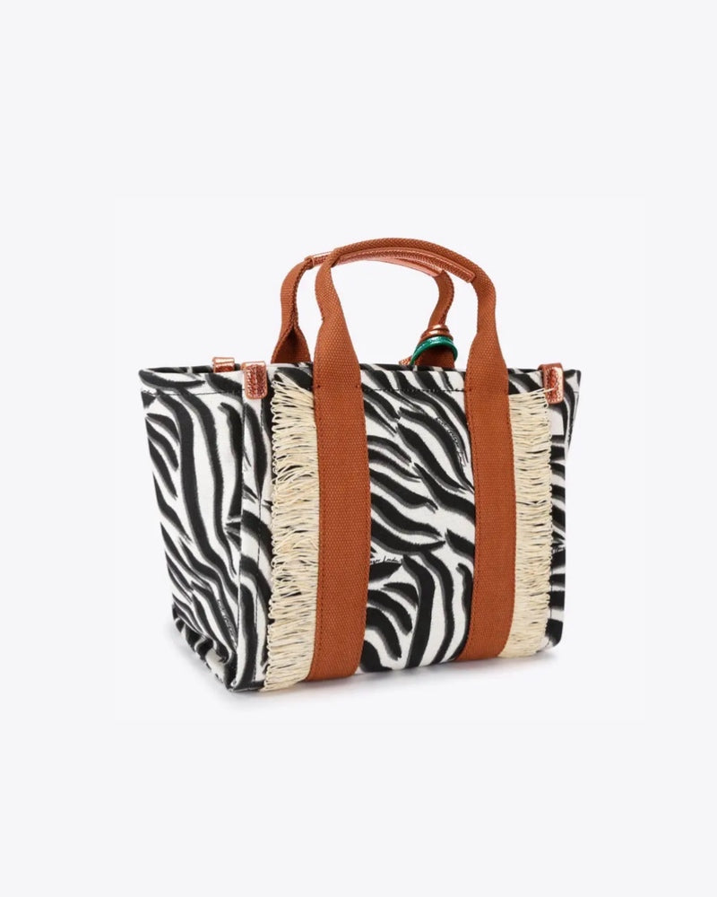 SOUTHBANK SM SHOPPER-BLK/WHITEFABRIC/ OTHER-387
