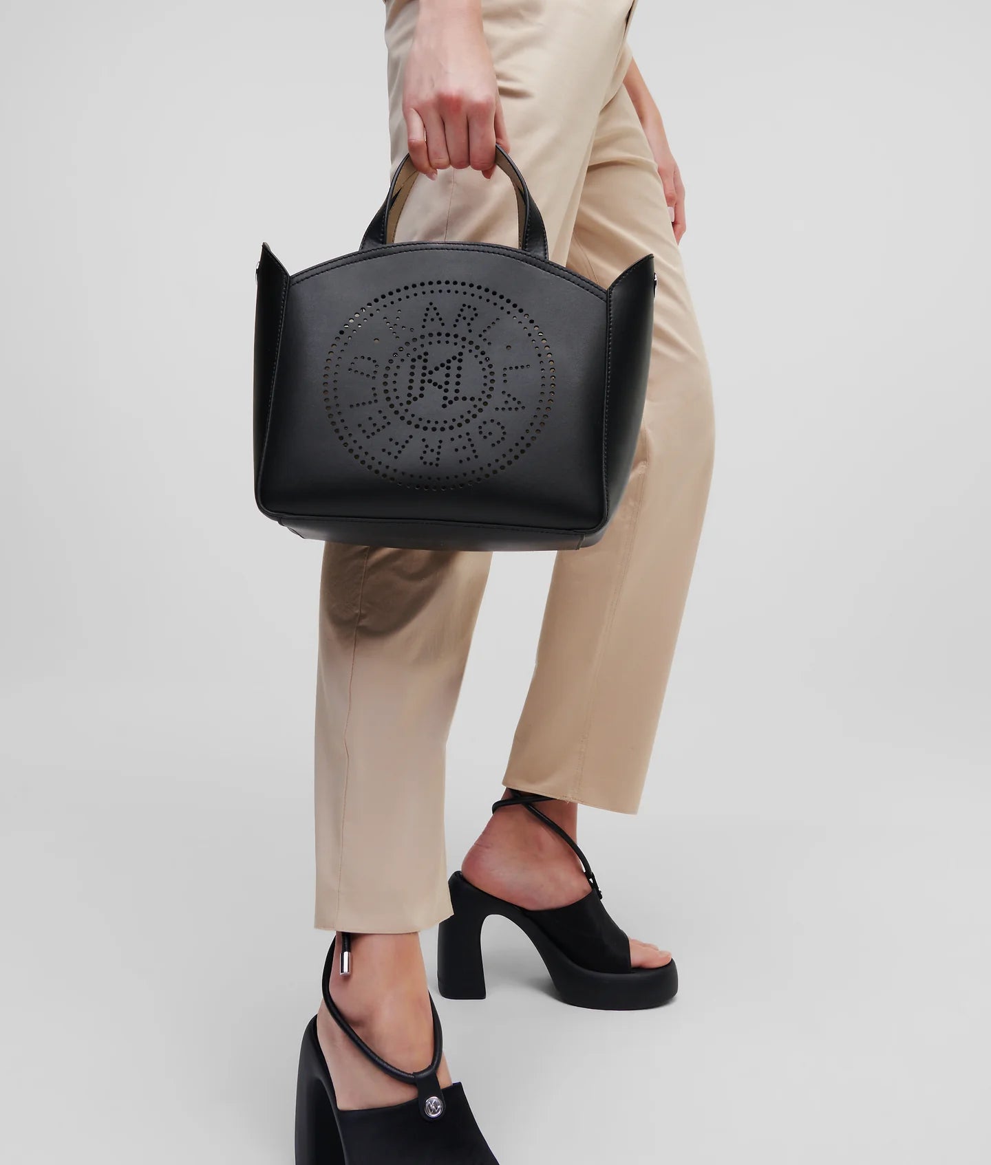 Borsa k/circle sm tote perforated Donna A1W30058.NN Black