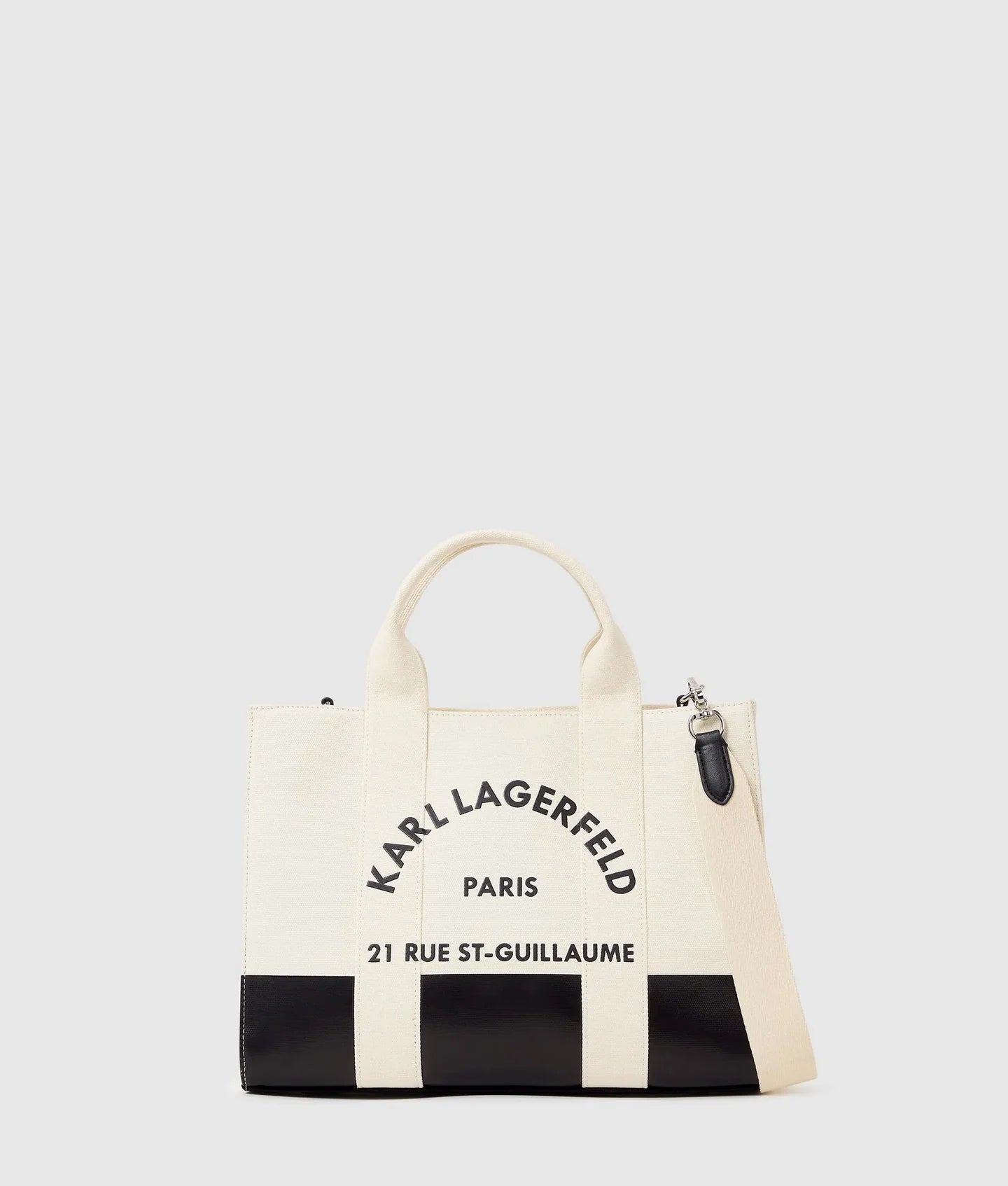 Borsa k/rsg square medium tote Donna A3W50025.NN White/Black