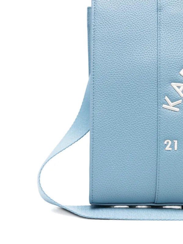 Borsa k/rsg md square tote peb emb Donna B1W30041.NN Blue bloom