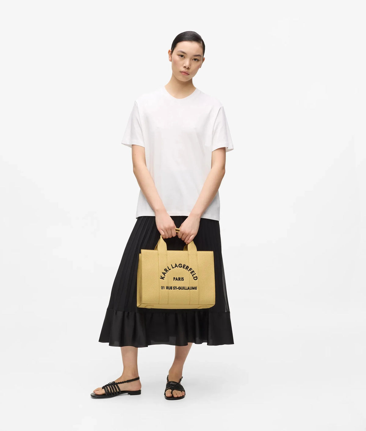 Borsa k/rsg md square tote peb emb Donna B1W30041.NN Sunlight