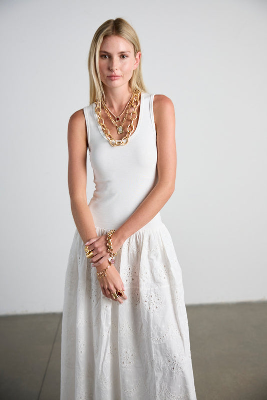 Woman Tank Dress CN-PE26-113 White