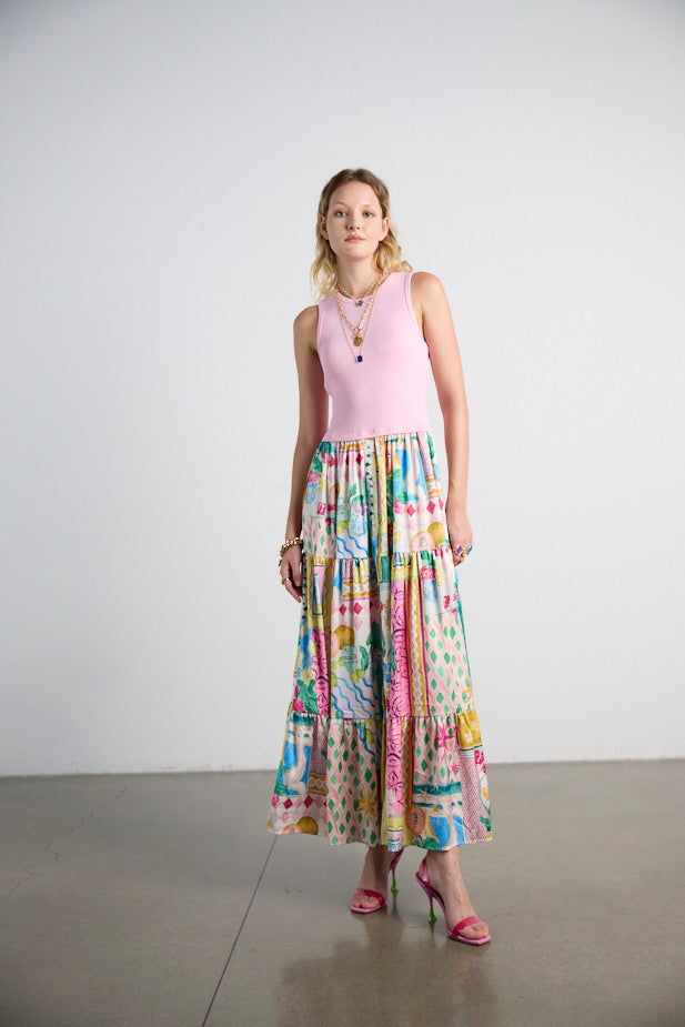 Woman Tank Dress CN-PE26-116 Pink