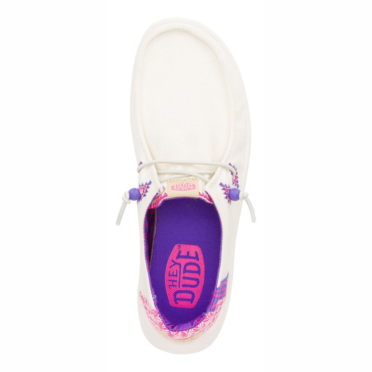 Slip-On Donna HD.41946 Wendy Peak Chambray Woven White/Pink
