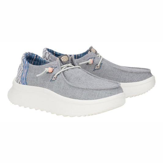 Slip-On Donna HD.41946 Wendy Peak Chambray Woven Grey