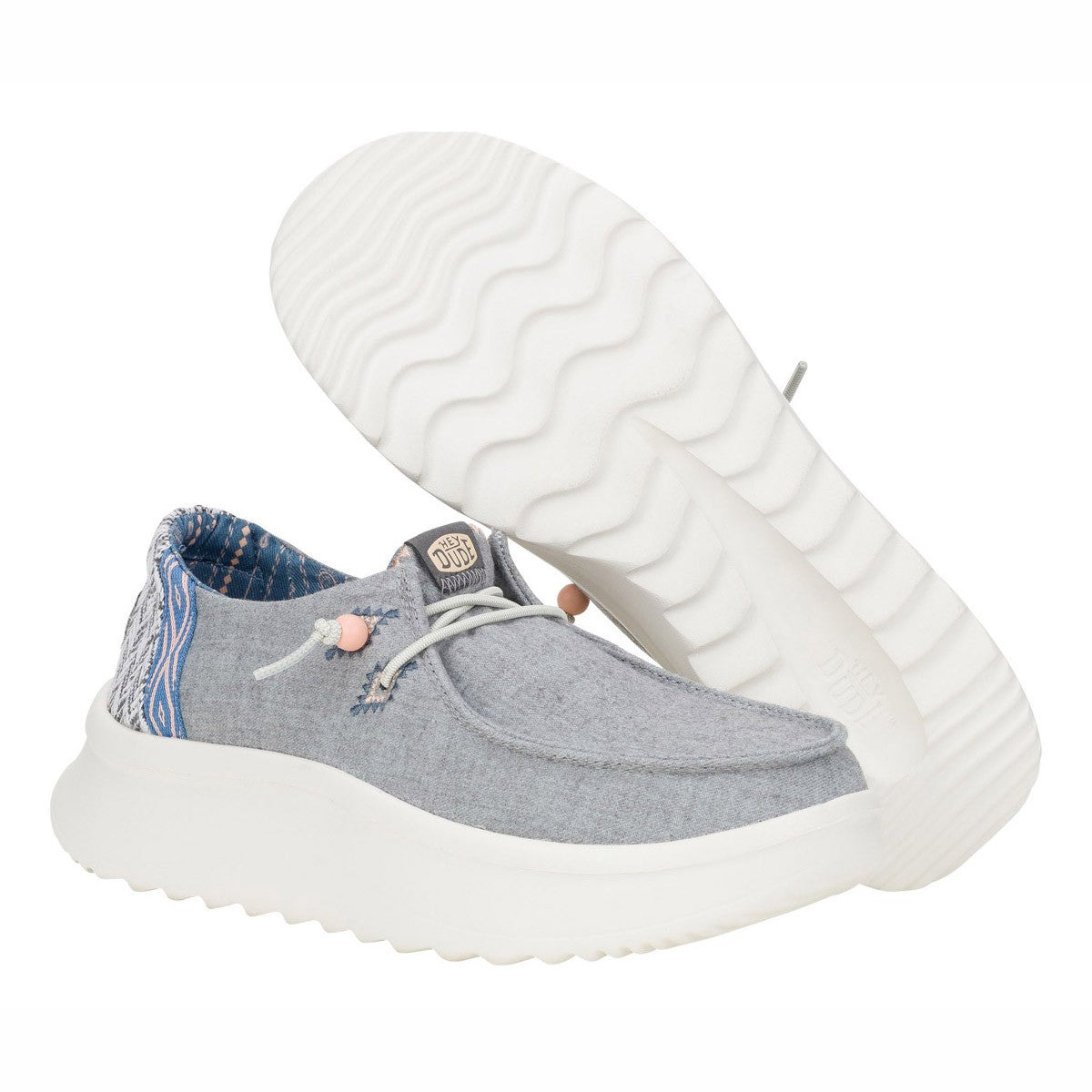 Slip-On Donna HD.41946 Wendy Peak Chambray Woven Grey
