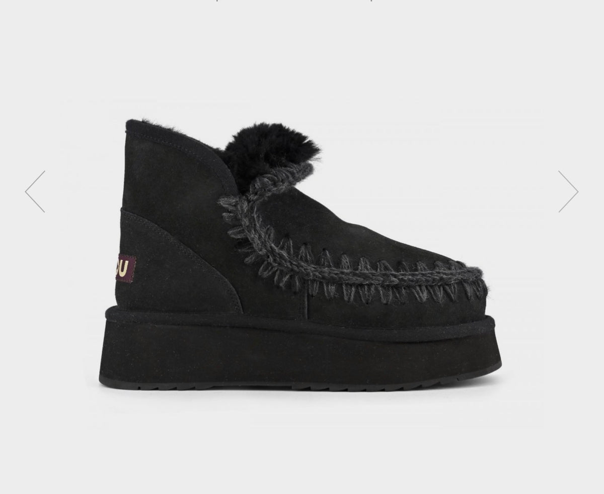 Women's Mini Eskimo Platform Boot MU.FW681000A Black/Black