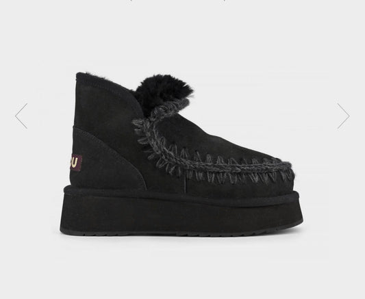 Women's Mini Eskimo Platform Boot MU.FW681000A Black/Black