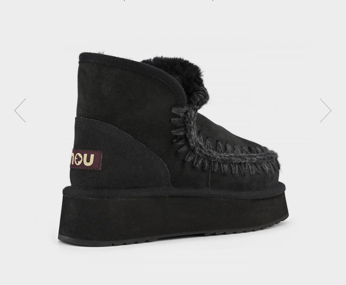 Women's Mini Eskimo Platform Boot MU.FW681000A Black/Black