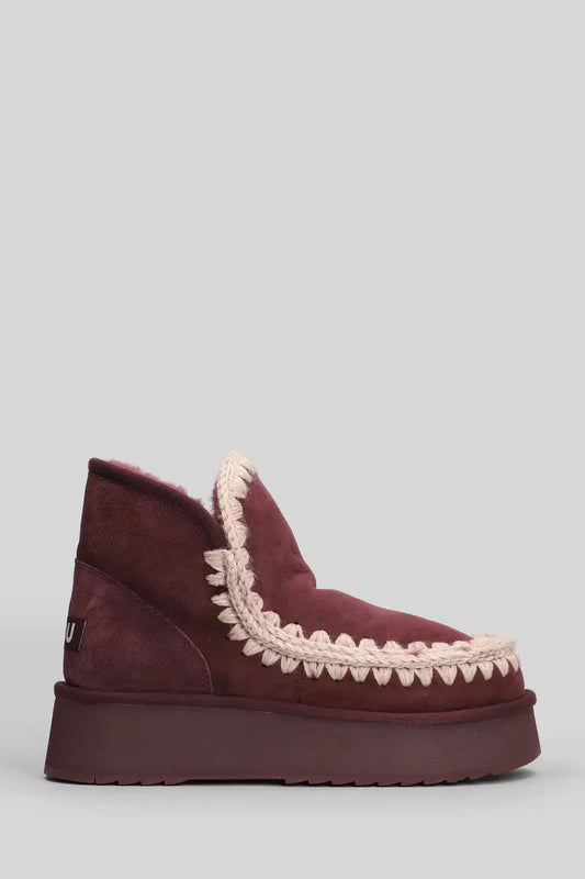 Women's Mini Eskimo Platform Boot MU.FW681000A Cabernet