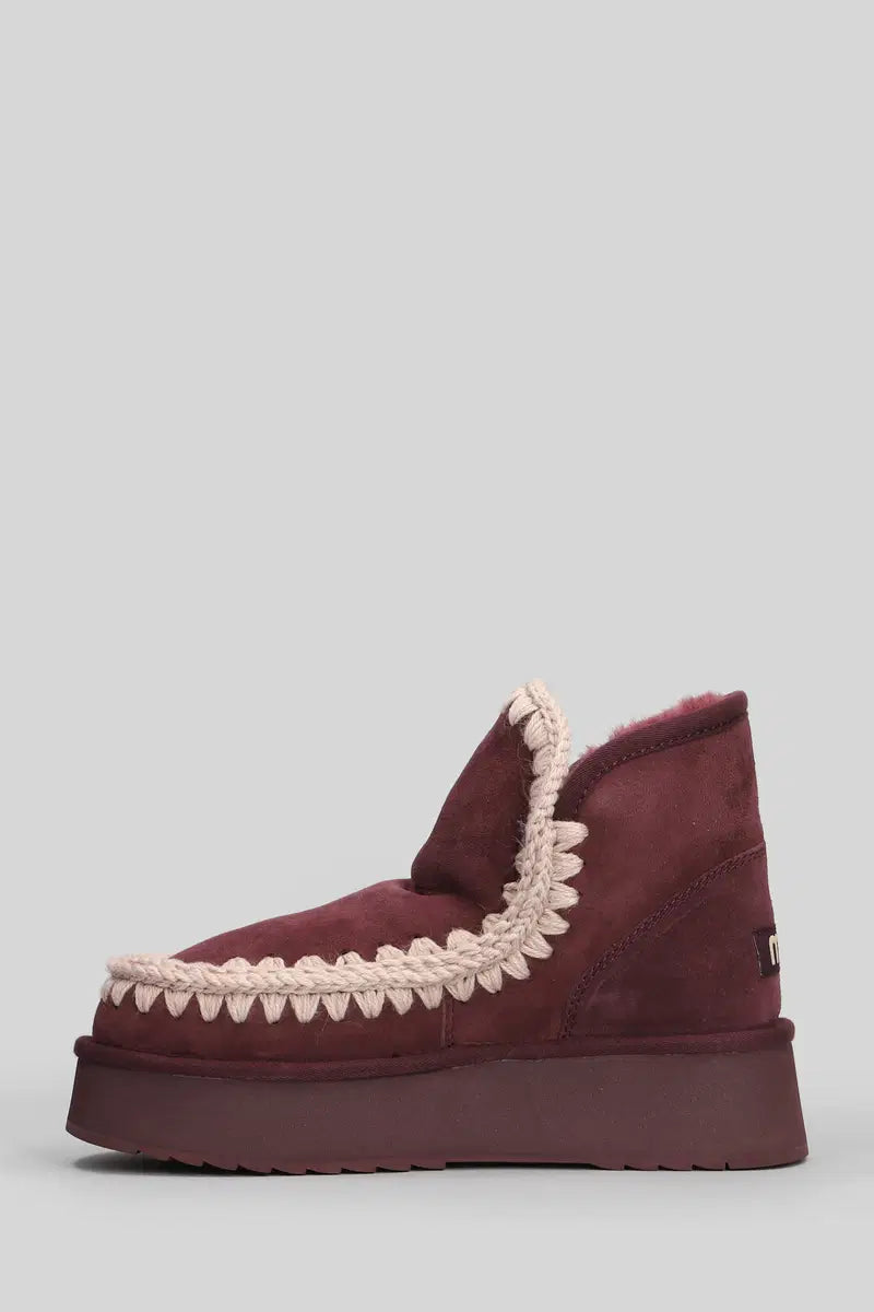 Women's Mini Eskimo Platform Boot MU.FW681000A Cabernet