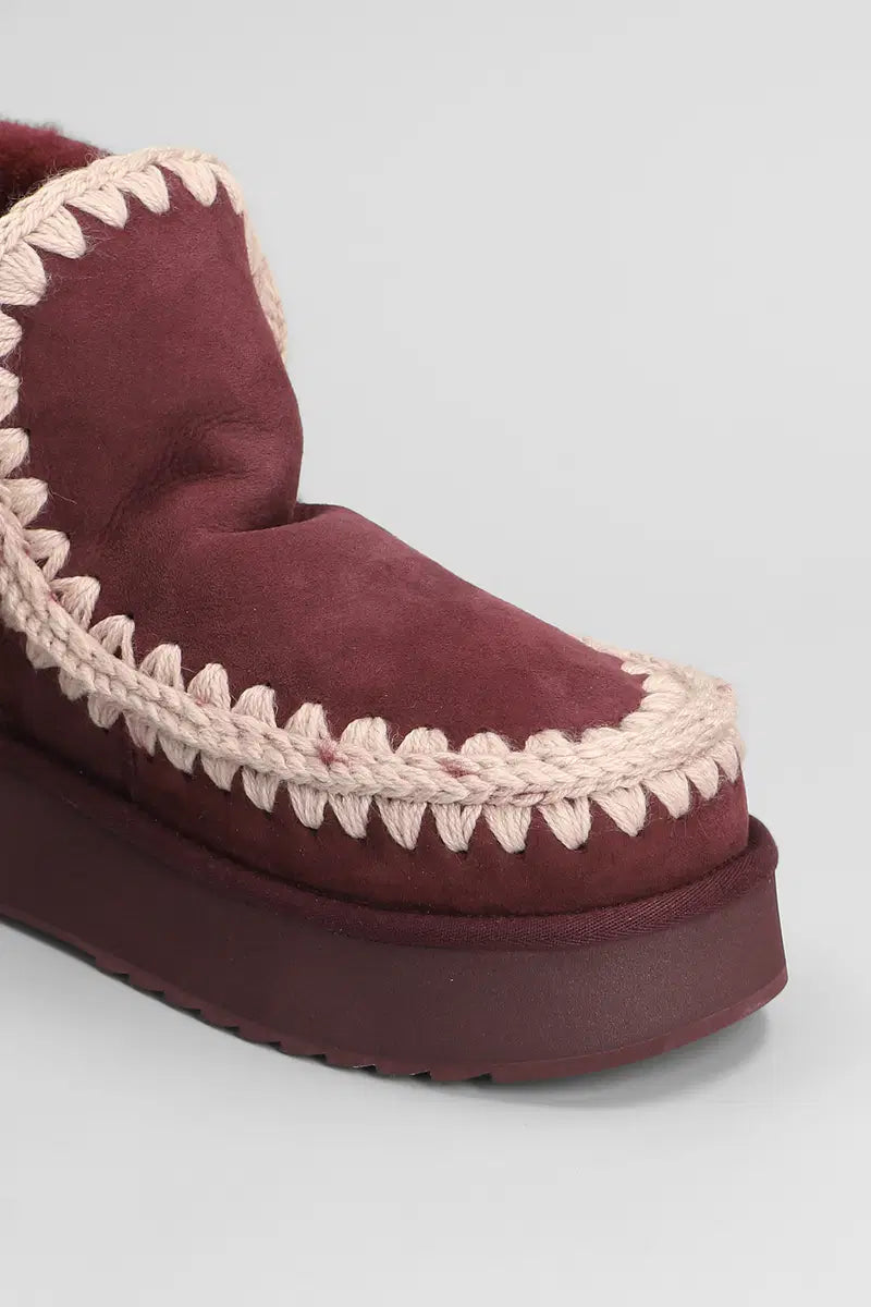 Women's Mini Eskimo Platform Boot MU.FW681000A Cabernet