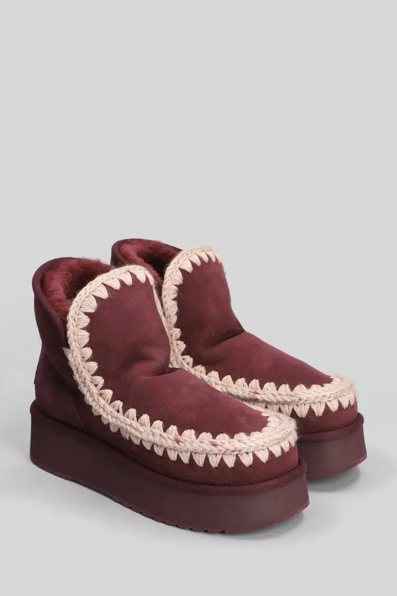 Women's Mini Eskimo Platform Boot MU.FW681000A Cabernet