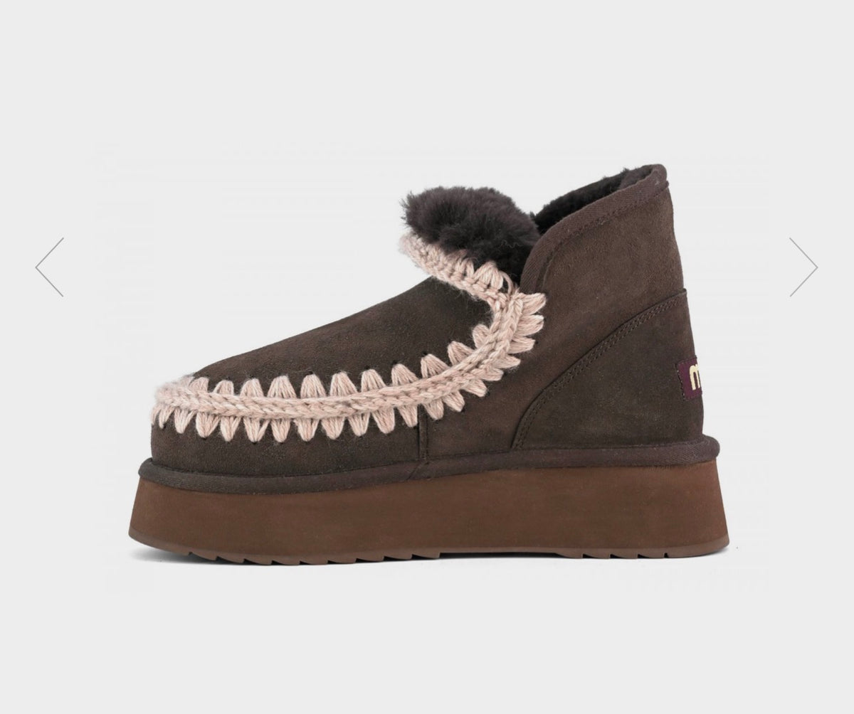Women's Mini Eskimo Platform Boot MU.FW681000A Mocha