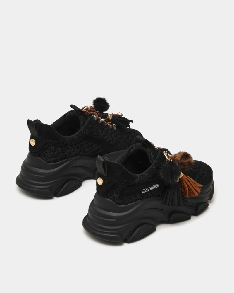 Sneaker Donna POSSESSION-PP Black Suede