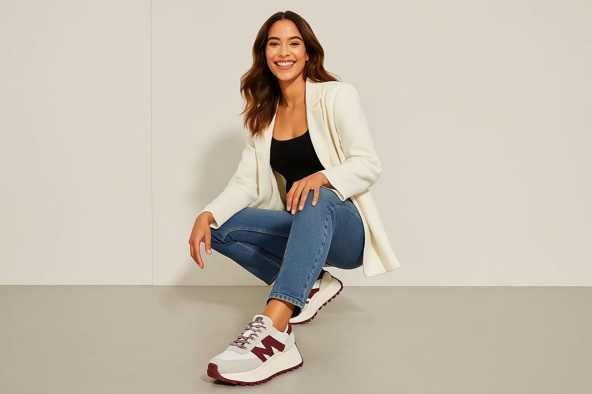 Sneaker Donna SUPERCAMPO White Cherry Lacquer