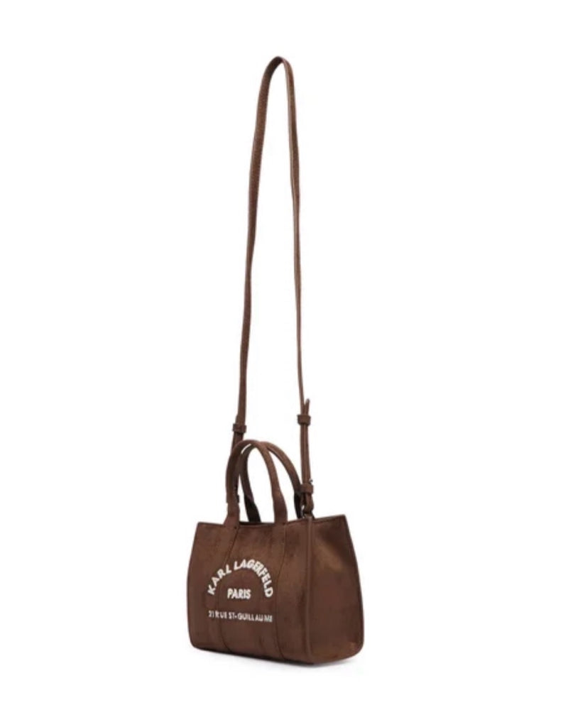 Women's k/rsg md square tote suede B4W30374 451 Tobacco