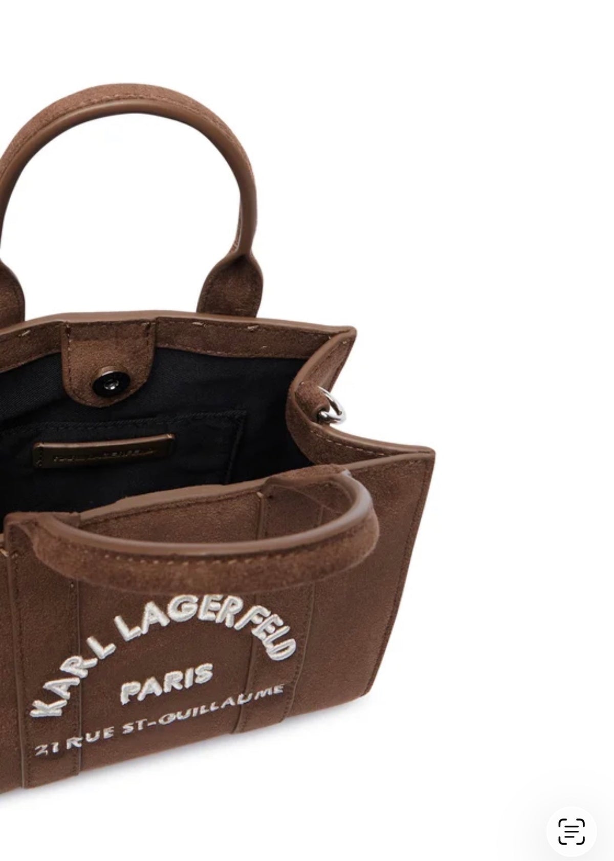 Women's k/rsg md square tote suede B4W30374 451 Tobacco