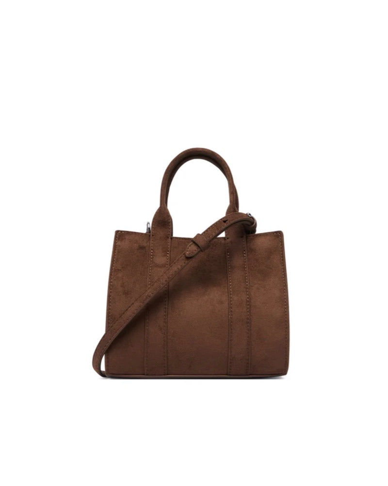 Women's k/rsg md square tote suede B4W30374 451 Tobacco