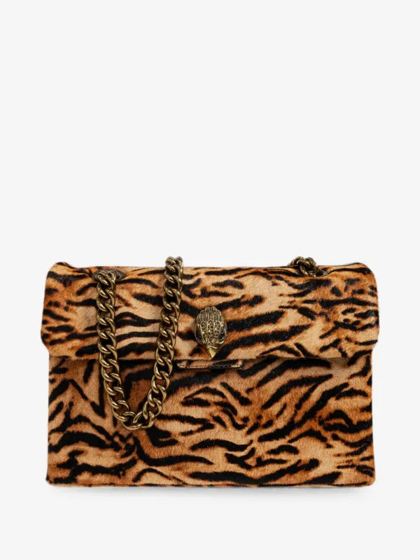 LEATHER KENSINGTON BAG-CAMEL/OTH- LEATHER/OTHER PRINT-187-D2