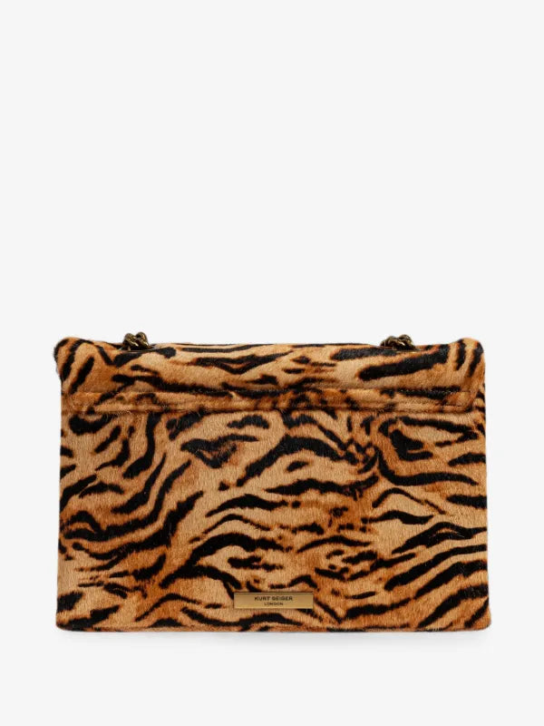 LEATHER KENSINGTON BAG-CAMEL/OTH- LEATHER/OTHER PRINT-187-D2