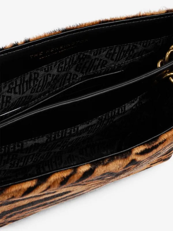 LEATHER KENSINGTON BAG-CAMEL/OTH- LEATHER/OTHER PRINT-187-D2