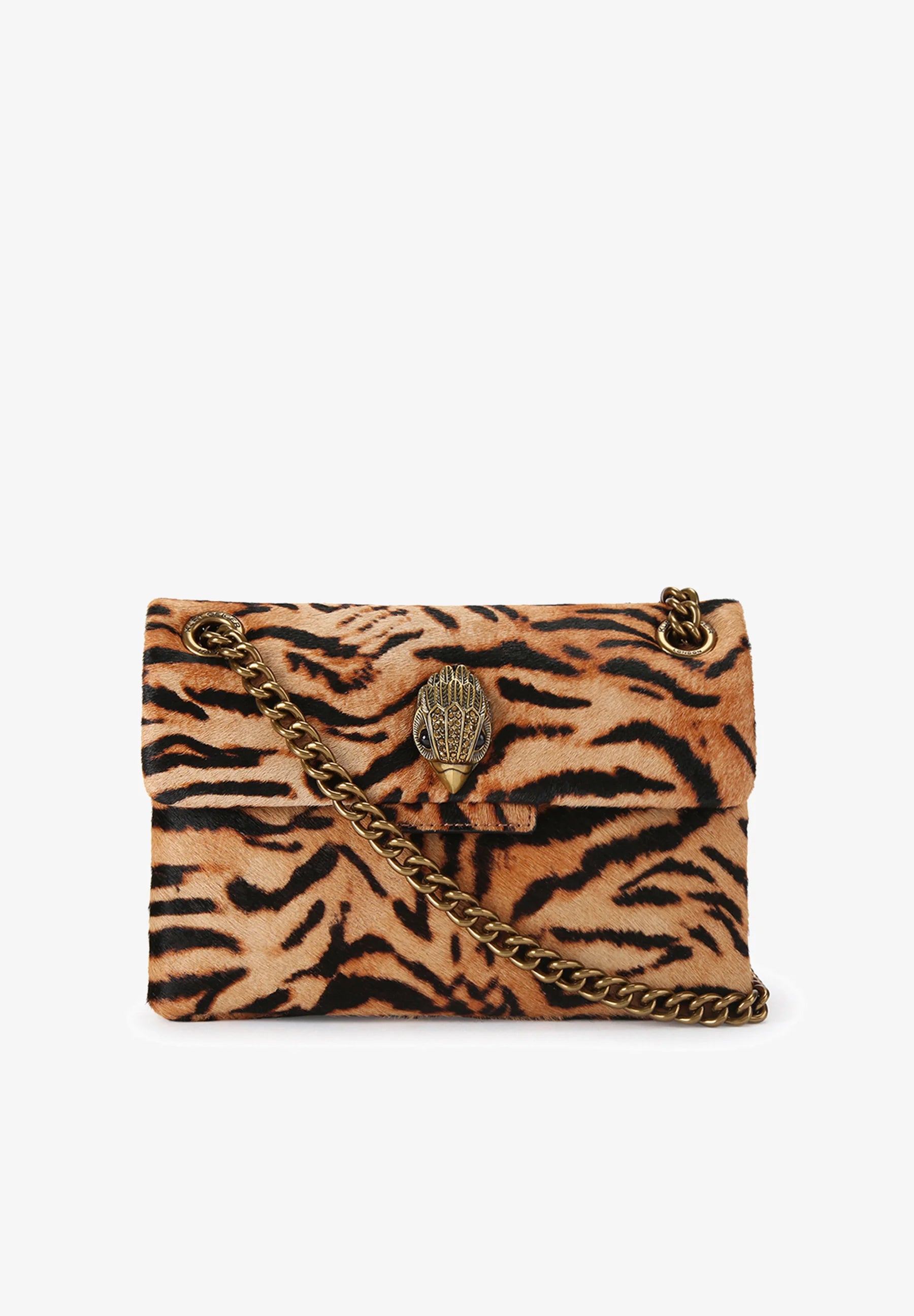 LEATHER MINI KENSINGTON-CAMEL/OTH- LEATHER/OTHER PRINT-191-D2