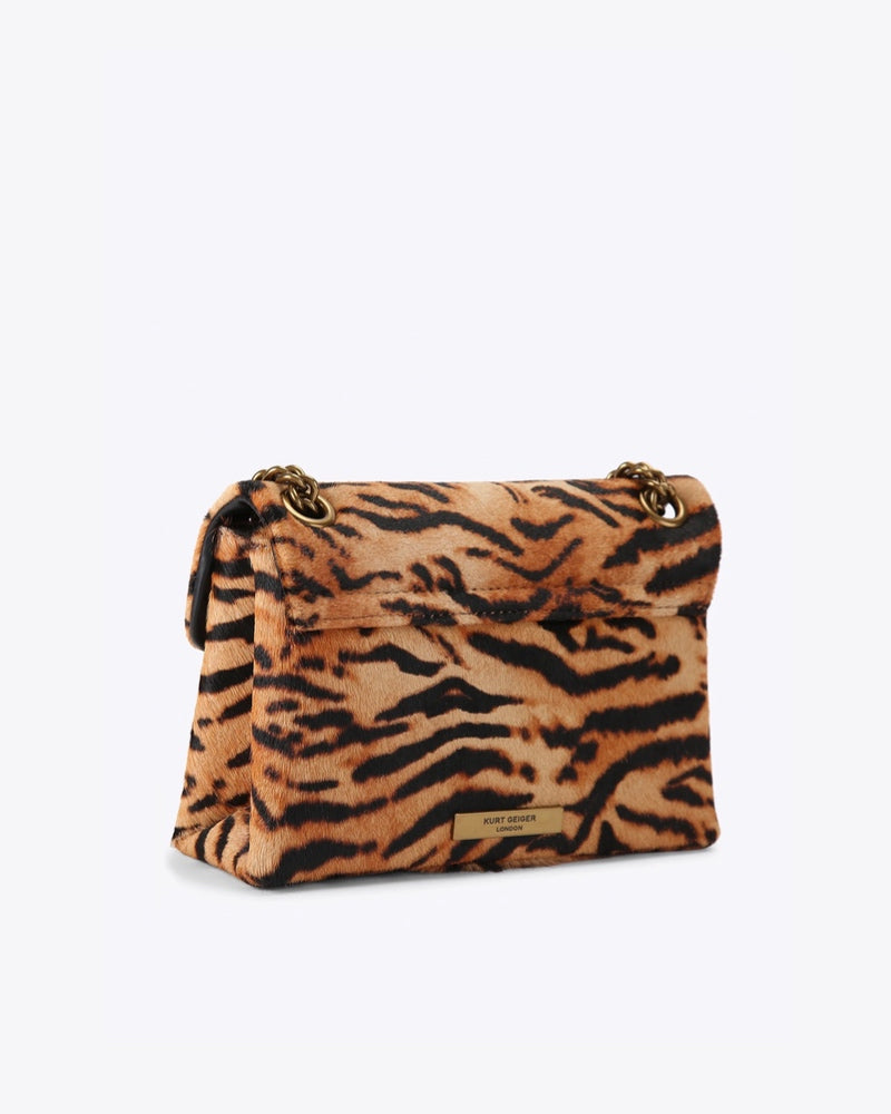LEATHER MINI KENSINGTON-CAMEL/OTH- LEATHER/OTHER PRINT-191-D2