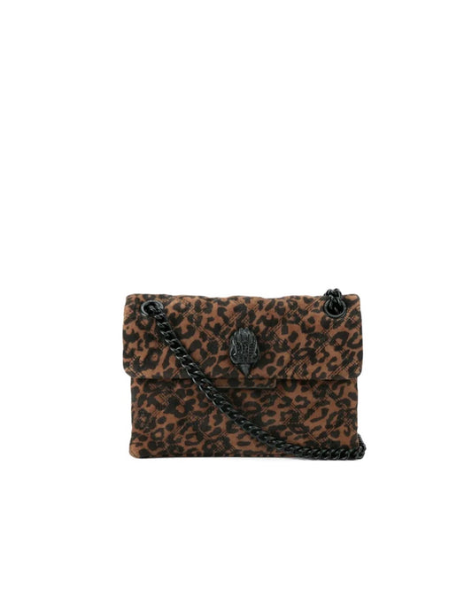 LEATHER MINI KENSINGTON-BROWN/OTH- SUEDE/OTHER PRINT-192-D2