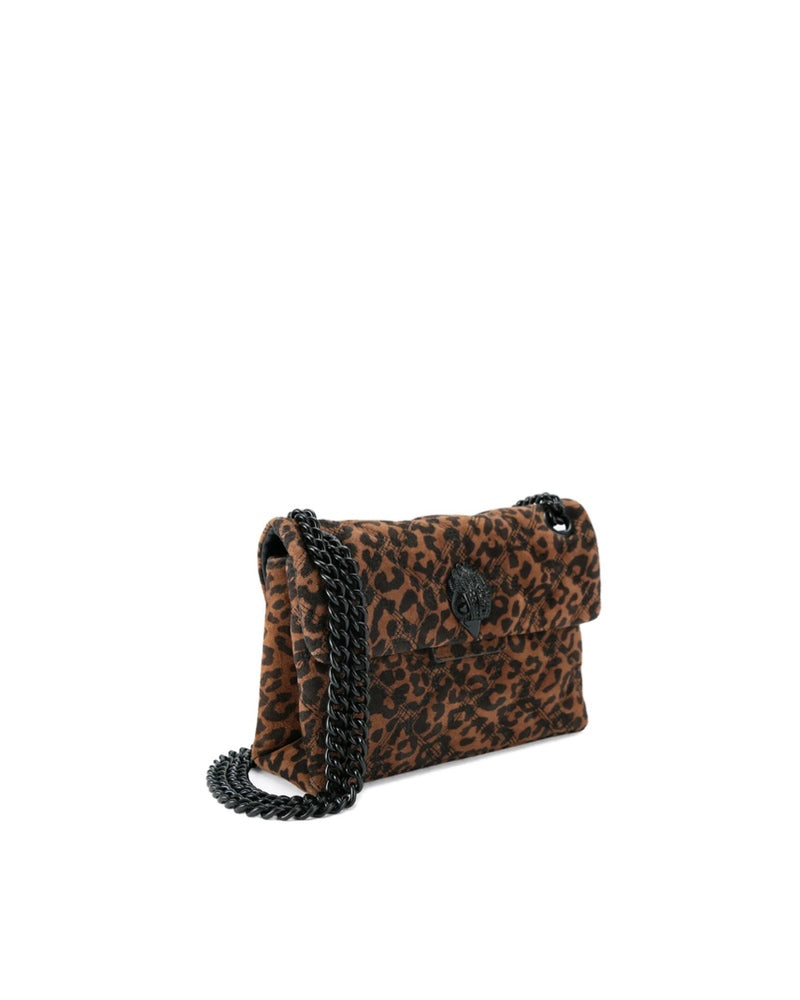 LEATHER MINI KENSINGTON-BROWN/OTH- SUEDE/OTHER PRINT-192-D2