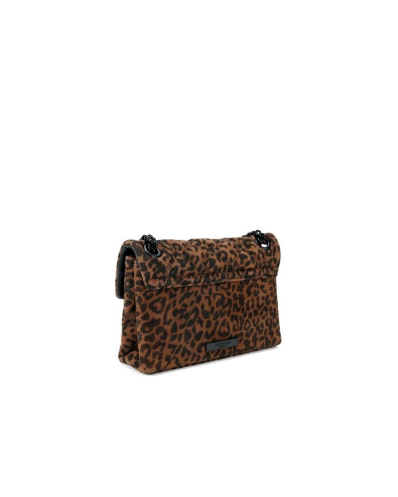 LEATHER MINI KENSINGTON-BROWN/OTH- SUEDE/OTHER PRINT-192-D2