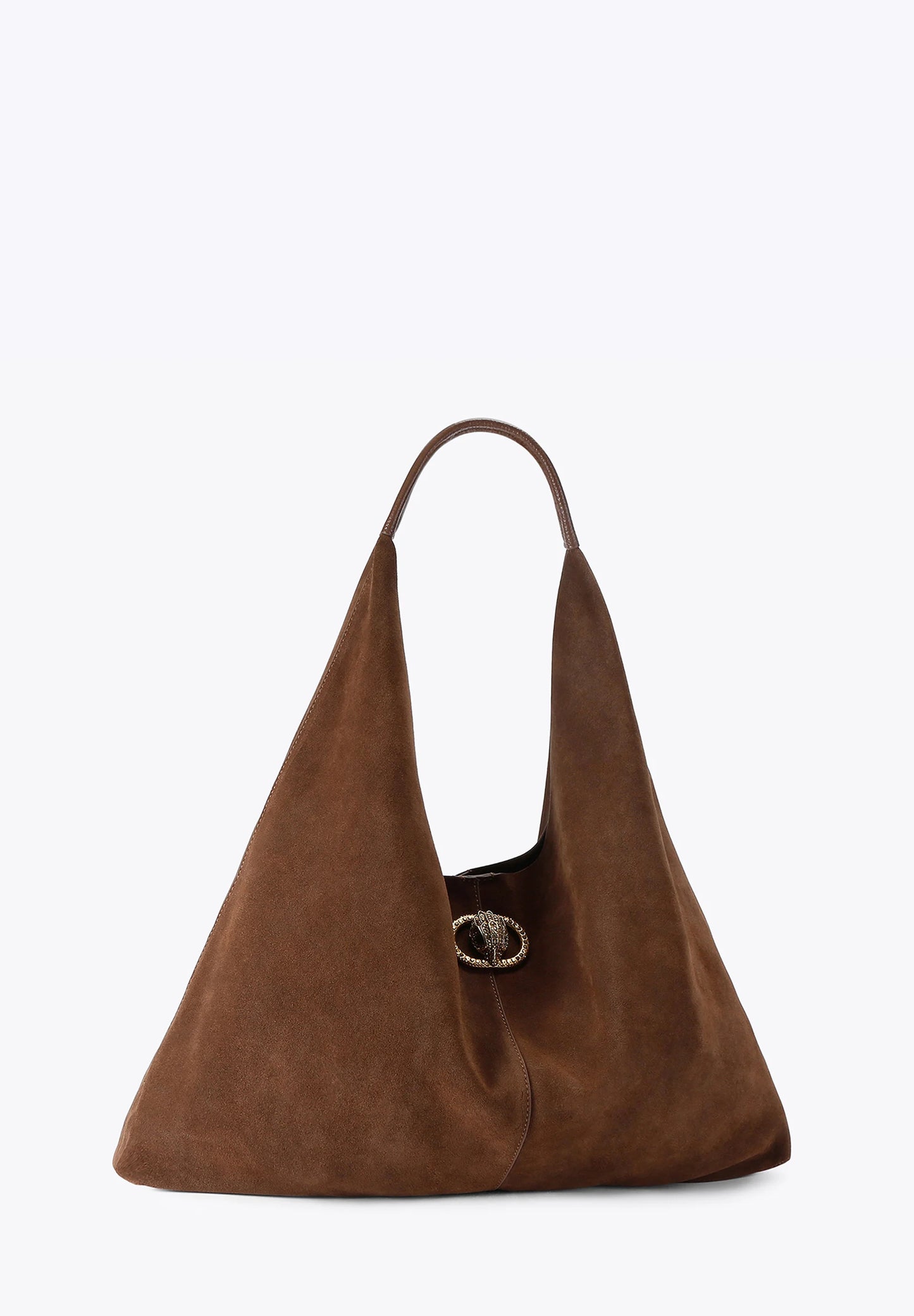CHELSEA LG SLOUCH HOBO-DARK BROWN- SUEDE-252-D1
