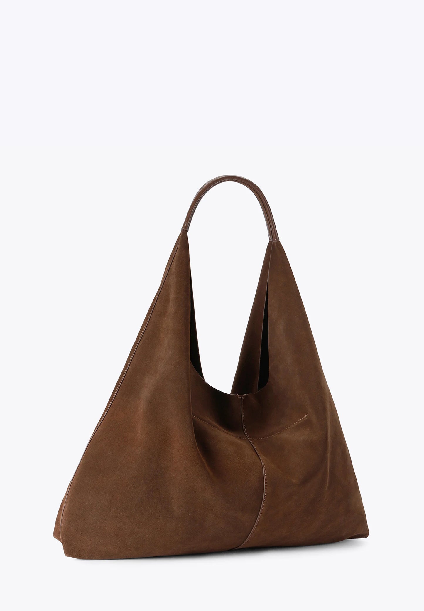 CHELSEA LG SLOUCH HOBO-DARK BROWN- SUEDE-252-D1