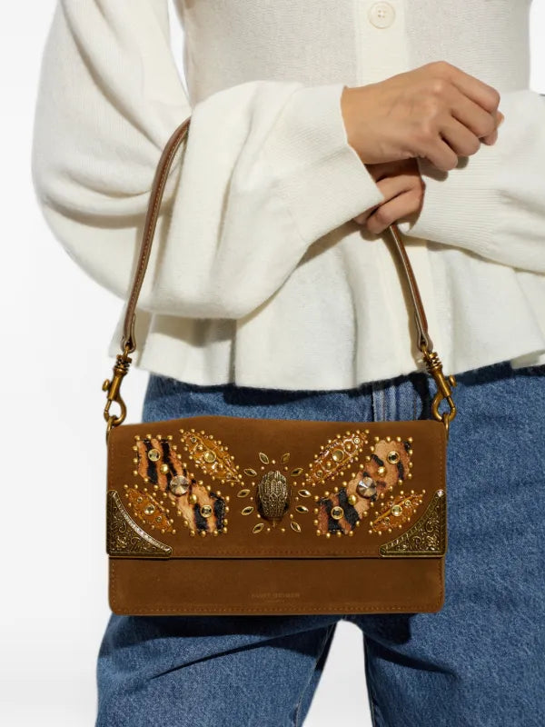 SLOANE SOFT SHOULDER-TAN COMB-SUEDE/LEATHER-320-D2