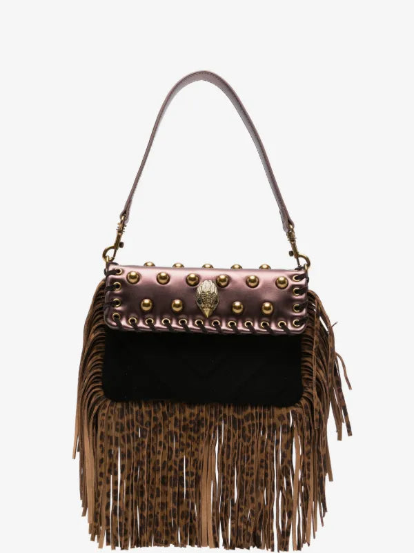 SM OXFORD FRINGE SHOULDER- BROWN/OTH-LEATHER/SUEDE-259-D2