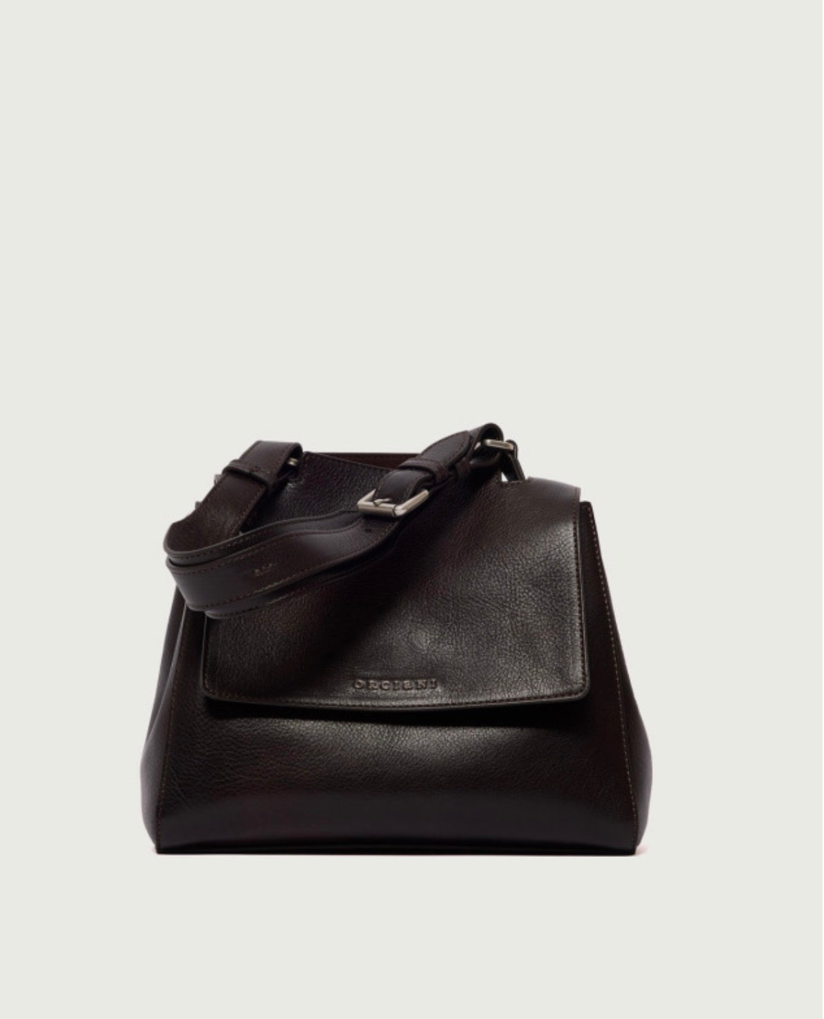 B01999 - BORSA SVEVA LAGOON SMALL A MANO IN PELLE CON TRACOLLA T. moro