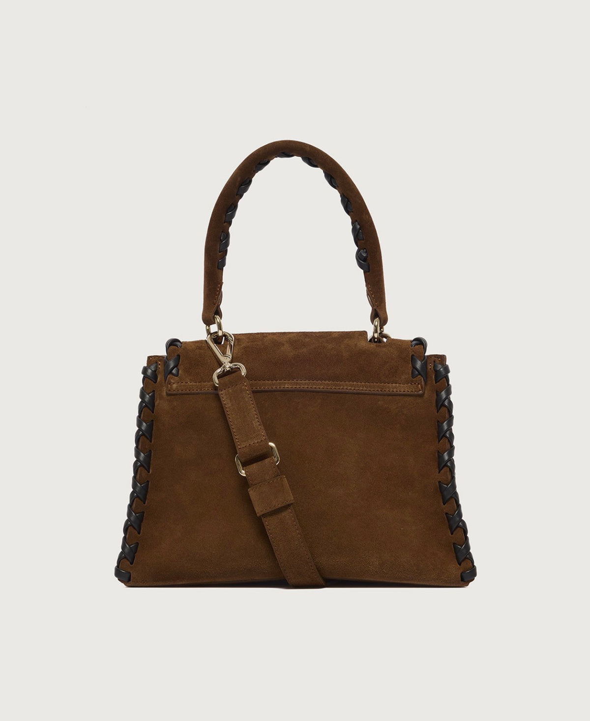 B01999 - BORSA SVEVA PEACH CROSS SMALL A MANO IN SUEDE CON TRACOLLA