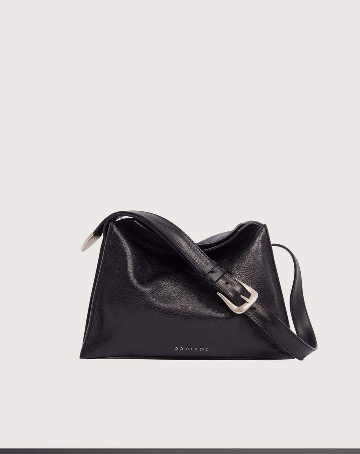 B02230 - BORSA TRINITY LAGOON SMALL A SPALLA IN PELLE Nero